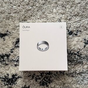 [SOLD] NWT Oura Ring 4 in Shiny Silver, Size 6